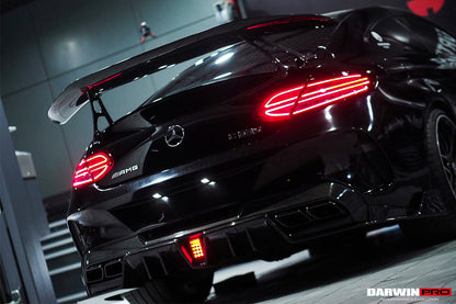 Alerón de maletero DarwinPRO de fibra de carbono de alto rendimiento para Mercedes Benz Clase C W205 Coupé IMP (2015-2021)