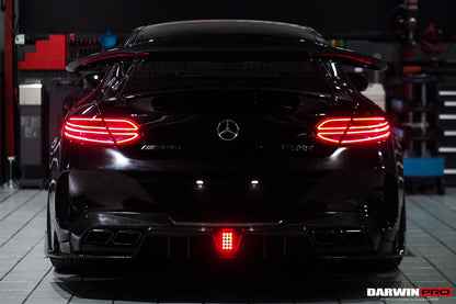 Alerón de maletero DarwinPRO de fibra de carbono de alto rendimiento para Mercedes Benz Clase C W205 Coupé IMP (2015-2021)