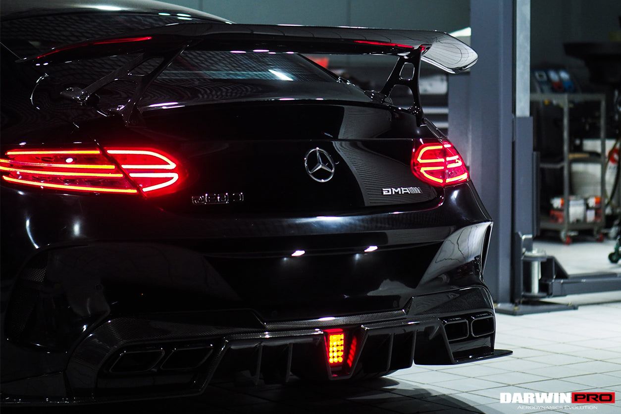 Alerón de maletero DarwinPRO de fibra de carbono de alto rendimiento para Mercedes Benz Clase C W205 Coupé IMP (2015-2021)