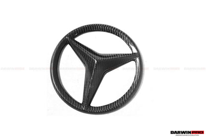 DarwinPRO 2015-2018 Mercedes Benz W205 C63 & C63S AMG Coupe IMP Carbon Fiber Grille LOGO Cover