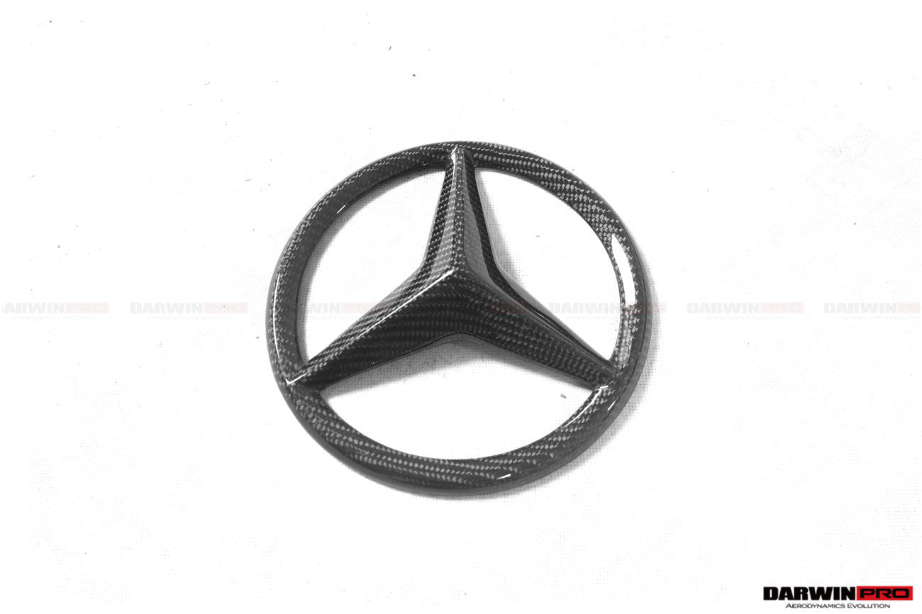 DarwinPRO 2015-2018 Mercedes Benz W205 C63 & C63S AMG Coupe IMP Carbon Fiber Grille LOGO Cover