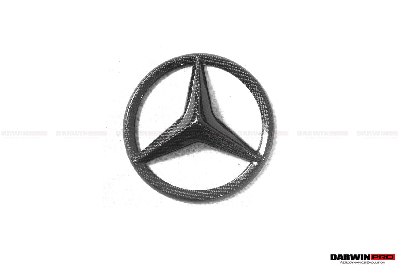DarwinPRO 2015-2018 Mercedes Benz W205 C63 & C63S AMG Coupe IMP Carbon Fiber Grille LOGO Cover