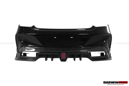 Parachoques trasero de fibra de carbono parcial DarwinPRO IMP Performance para Mercedes Benz Clase C Coupé 2015-2023