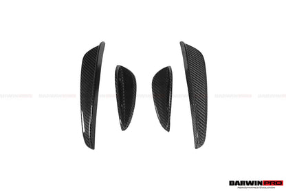 DarwinPRO 2015-2021 Mercedes Benz W205 C63 C63S AMG Coupe IMP Performance Partial Carbon Fiber Front Bumper With Grille & Canards