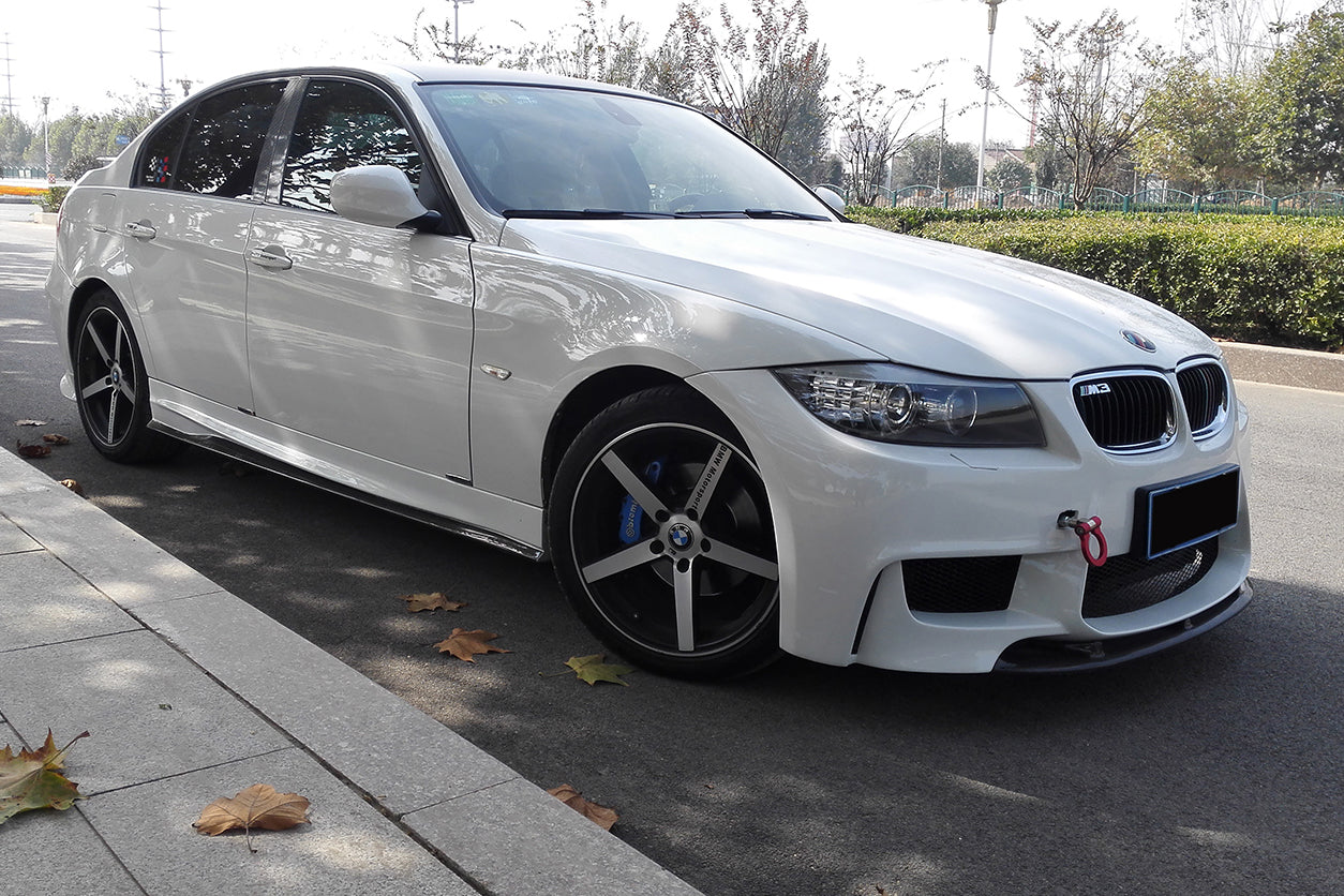 Parachoques delantero DarwinPRO 2008-2012 BMW Serie 3 E90 LCI estilo 1M con divisor de labios
