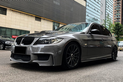 Parachoques delantero DarwinPRO 2008-2012 BMW Serie 3 E90 LCI estilo 1M con divisor de labios