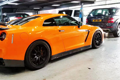 DarwinPRO ZEL Style Carbon Fiber Side Skirts | 2008-2023 Nissan GTR R35