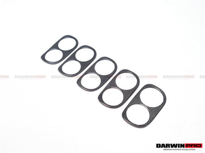 DarwinPRO 2010-2015 Ferrari 458 Coupe Spider Speciale Dry Carbon Fiber Light Switch Cover