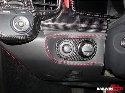 DarwinPRO 2010-2015 Ferrari 458 Coupe Spider Speciale Dry Carbon Fiber Light Switch Cover