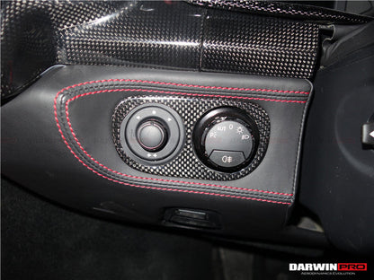 DarwinPRO 2010-2015 Ferrari 458 Coupe Spider Speciale Dry Carbon Fiber Light Switch Cover
