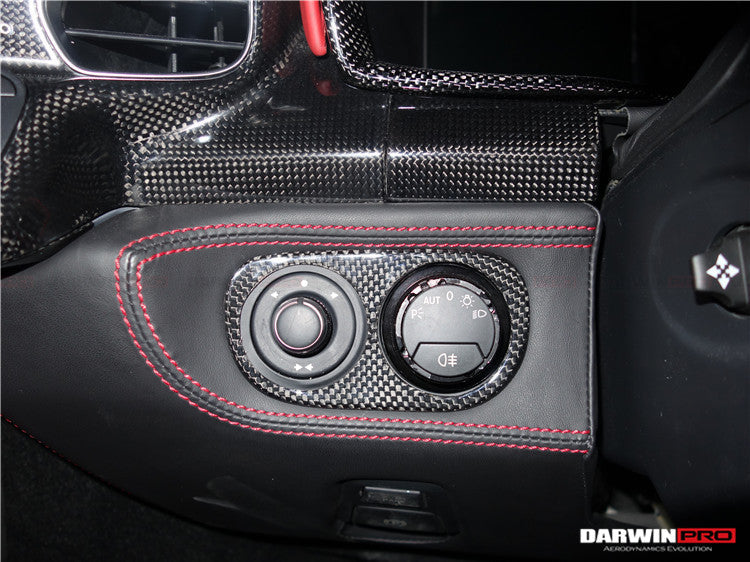 DarwinPRO 2010-2015 Ferrari 458 Coupe Spider Speciale Dry Carbon Fiber Light Switch Cover