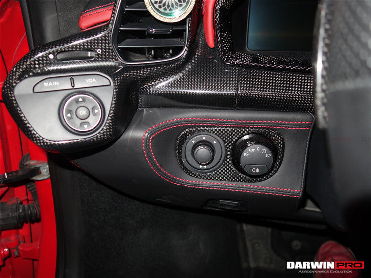DarwinPRO 2010-2015 Ferrari 458 Coupe Spider Speciale Dry Carbon Fiber Light Switch Cover