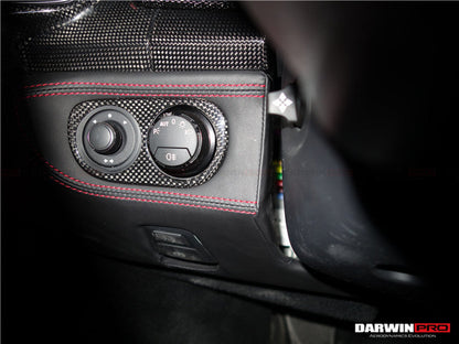 DarwinPRO 2010-2015 Ferrari 458 Coupe Spider Speciale Dry Carbon Fiber Light Switch Cover
