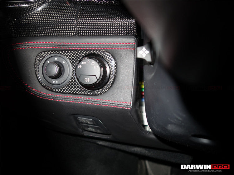 DarwinPRO 2010-2015 Ferrari 458 Coupe Spider Speciale Dry Carbon Fiber Light Switch Cover