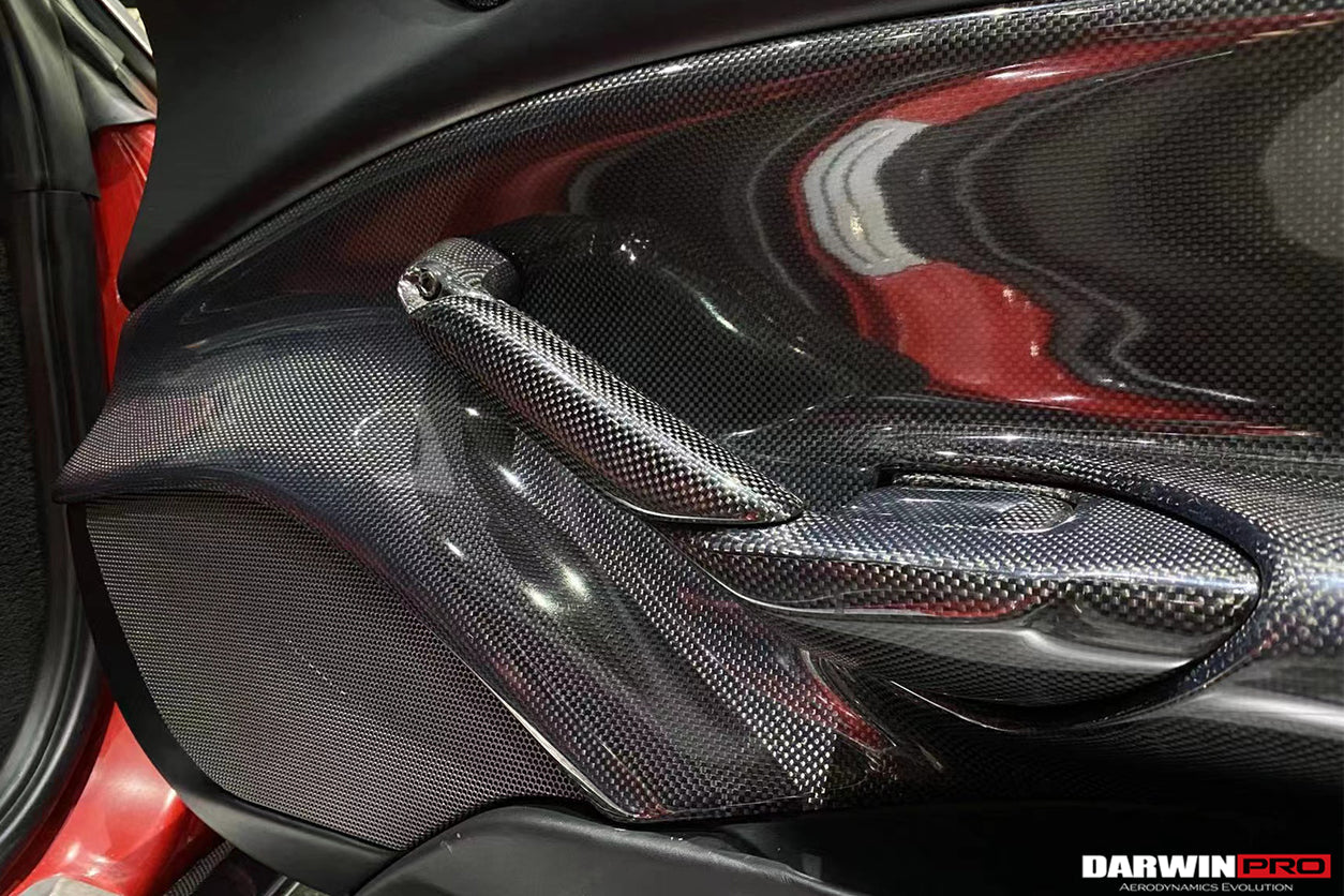 DarwinPRO Carbon Fiber Door Handle Interior | 2015-2020 Ferrari 488 GTB & Spider