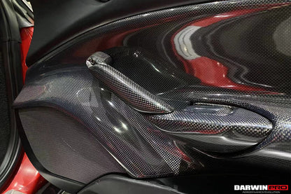 DarwinPRO Carbon Fiber Door Handle Interior | 2015-2020 Ferrari 488 GTB & Spider