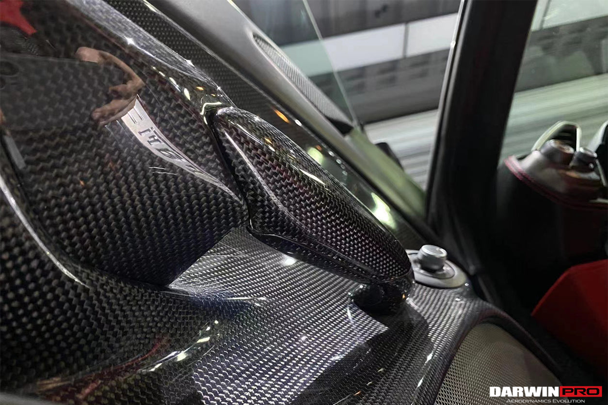 DarwinPRO Carbon Fiber Door Handle Interior | 2015-2020 Ferrari 488 GTB & Spider