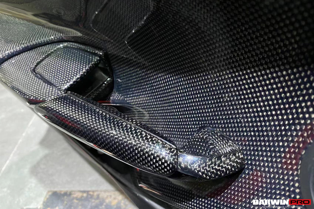 DarwinPRO Carbon Fiber Door Handle Interior | 2015-2020 Ferrari 488 GTB & Spider