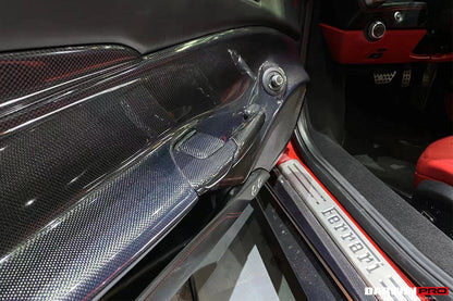 DarwinPRO Carbon Fiber Door Handle Interior | 2015-2020 Ferrari 488 GTB & Spider