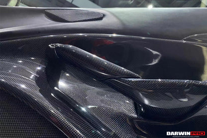 DarwinPRO Carbon Fiber Door Handle Interior | 2015-2020 Ferrari 488 GTB & Spider