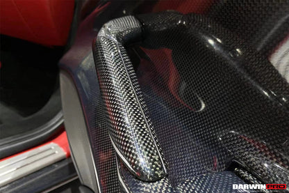 DarwinPRO Carbon Fiber Door Handle Interior | 2015-2020 Ferrari 488 GTB & Spider