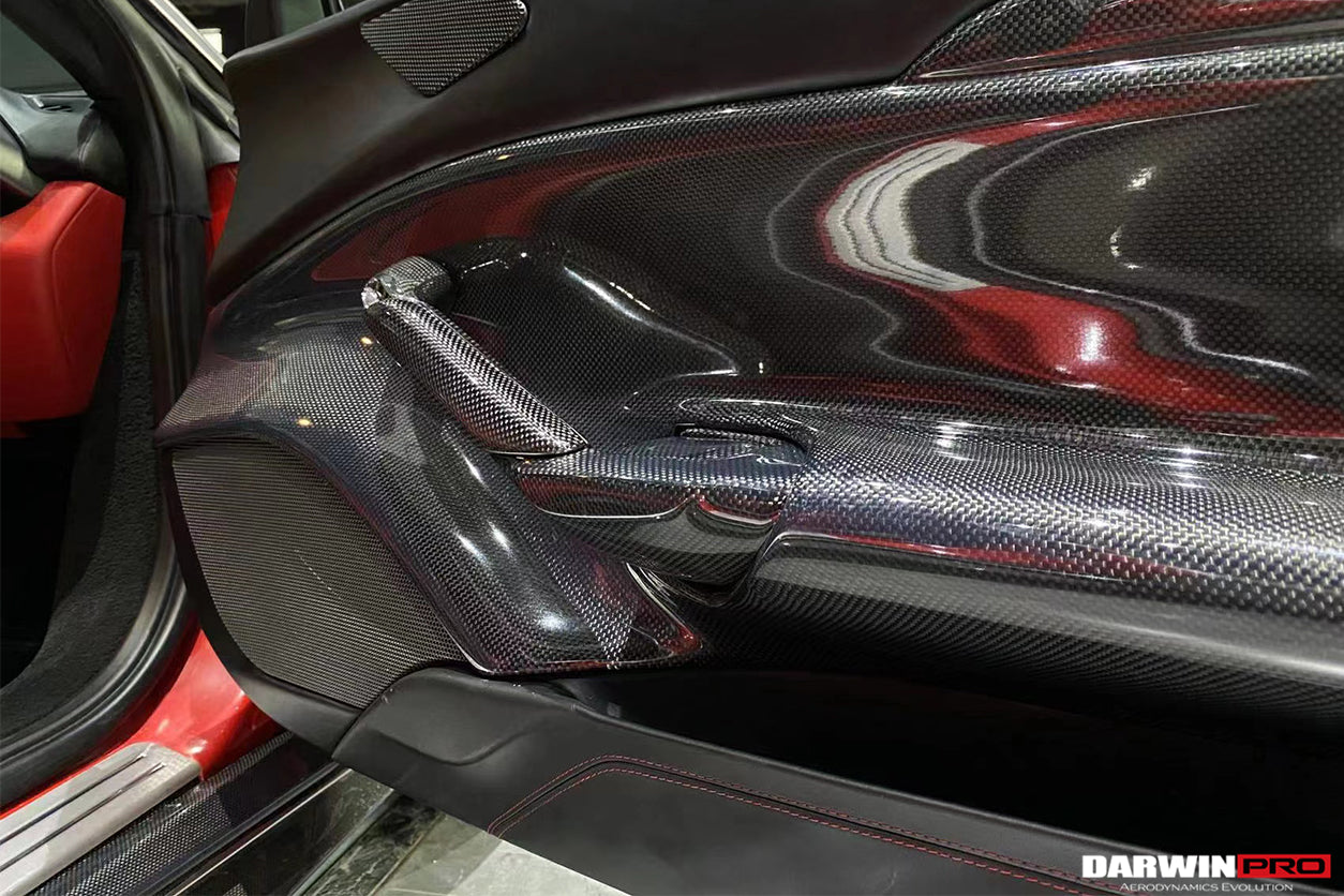DarwinPRO Carbon Fiber Door Handle Interior | 2015-2020 Ferrari 488 GTB & Spider