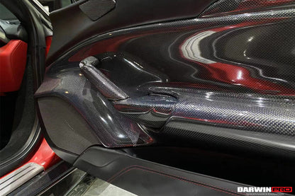 DarwinPRO Carbon Fiber Door Handle Interior | 2015-2020 Ferrari 488 GTB & Spider