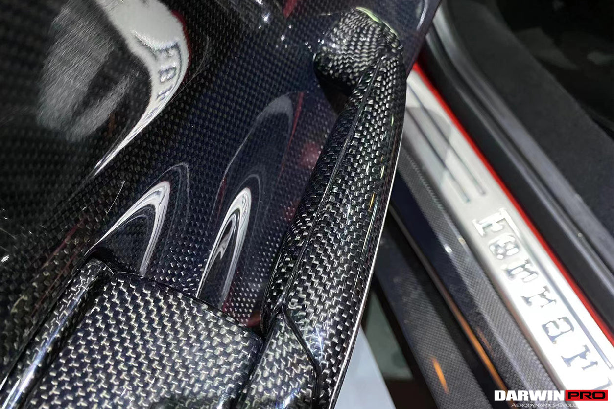 DarwinPRO Carbon Fiber Door Handle Interior | 2015-2020 Ferrari 488 GTB & Spider