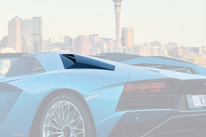 DarwinPRO Autoclave Carbon Fiber Rear Side Scoops | 2017-2021 Lamborghini Aventador LP740 Roadster