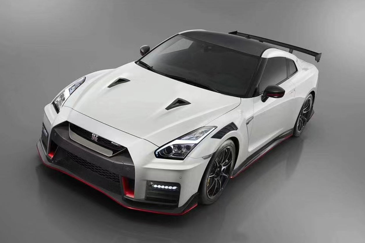 DarwinPRO 2017-2023 Nissan GTR R35 EBA Nismo 1:1 OE Carbon Fiber Front Lip - For Original NISMO Only