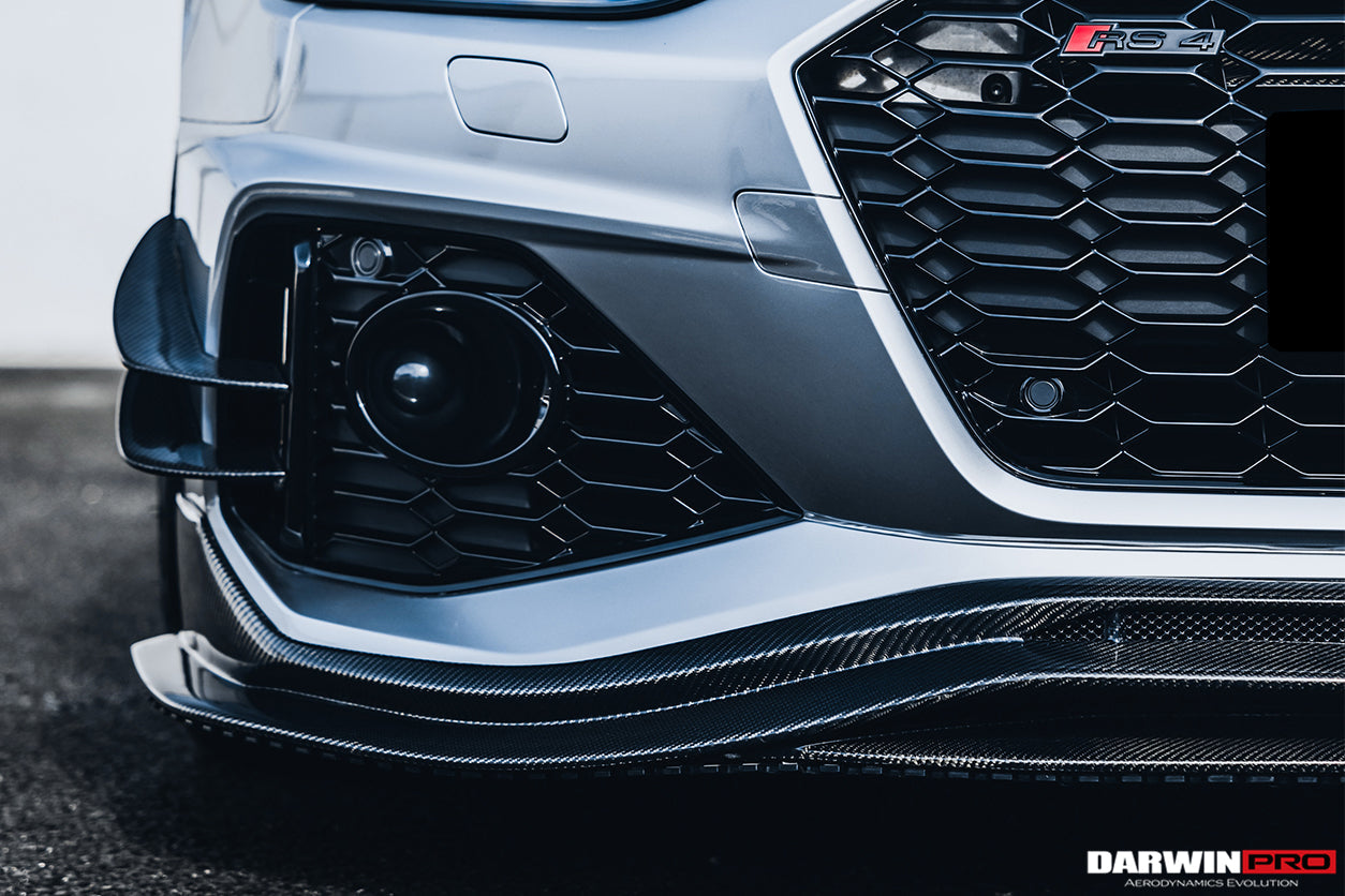 Faldón delantero de fibra de carbono estilo DarwinPRO BKSS | Audi RS4 B9.5 2020-2024