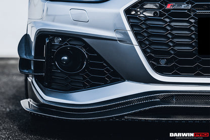 Faldón delantero de fibra de carbono estilo DarwinPRO BKSS | Audi RS4 B9.5 2020-2024