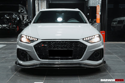 Faldón delantero de fibra de carbono estilo DarwinPRO BKSS | Audi RS4 B9.5 2020-2024