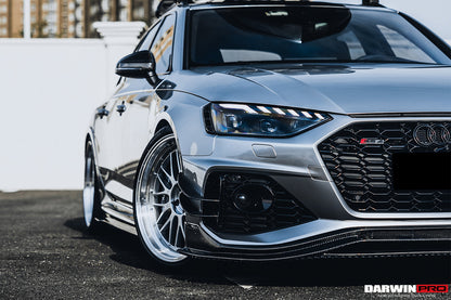 Faldón delantero de fibra de carbono estilo DarwinPRO BKSS | Audi RS4 B9.5 2020-2024