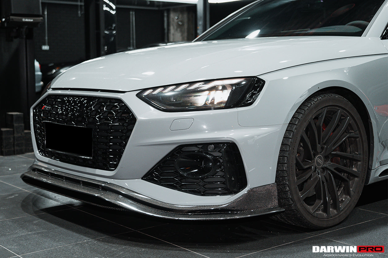 Faldón delantero de fibra de carbono estilo DarwinPRO BKSS | Audi RS4 B9.5 2020-2024