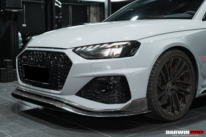 Faldón delantero de fibra de carbono estilo DarwinPRO BKSS | Audi RS4 B9.5 2020-2024