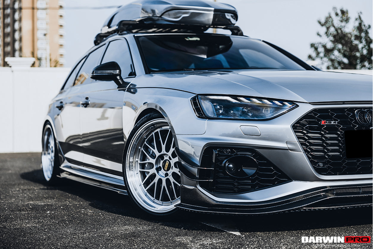 Faldón delantero de fibra de carbono estilo DarwinPRO BKSS | Audi RS4 B9.5 2020-2024