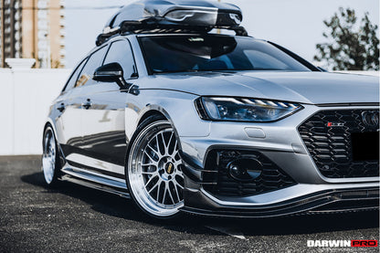 Faldón delantero de fibra de carbono estilo DarwinPRO BKSS | Audi RS4 B9.5 2020-2024