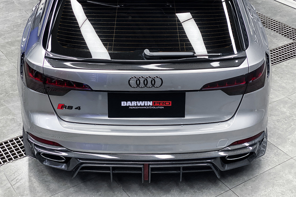 Alerón trasero DarwinPRO estilo BKSS para maletero | Audi RS4 B9 B9.5 y S4 B9 B9.5 (2017-2024)