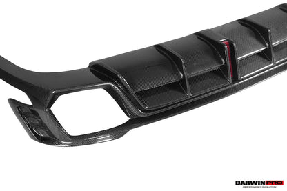 Difusor trasero DarwinPRO 2017-2024 Audi RS4 B9 estilo BKSS con aletas