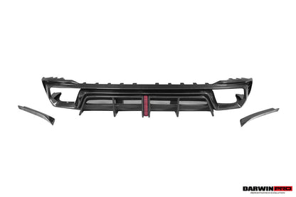 Difusor trasero DarwinPRO 2017-2024 Audi RS4 B9 estilo BKSS con aletas