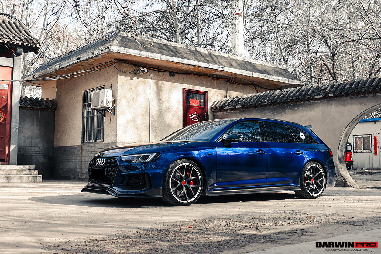 Faldones laterales DarwinPRO 2017-2024 Audi RS4 B9 estilo BKSS debajo del tablero