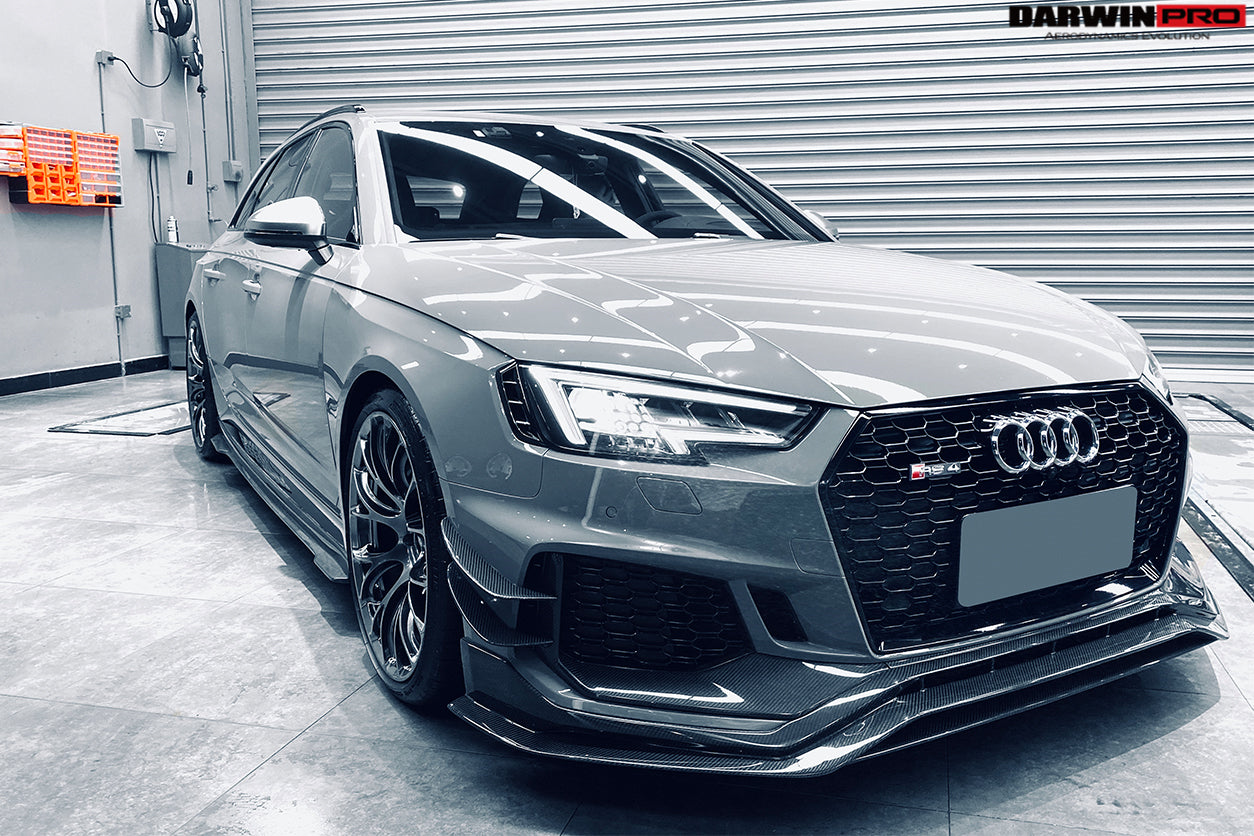 DarwinPRO 2017-2019 Audi RS4 B9 BKSS Style Front Canards