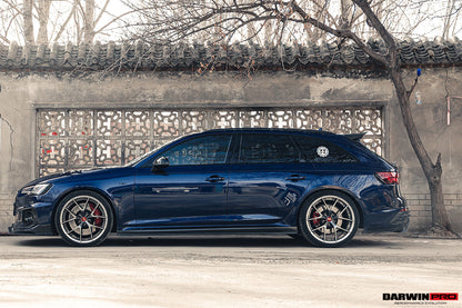 Faldones laterales DarwinPRO 2017-2024 Audi RS4 B9 estilo BKSS debajo del tablero