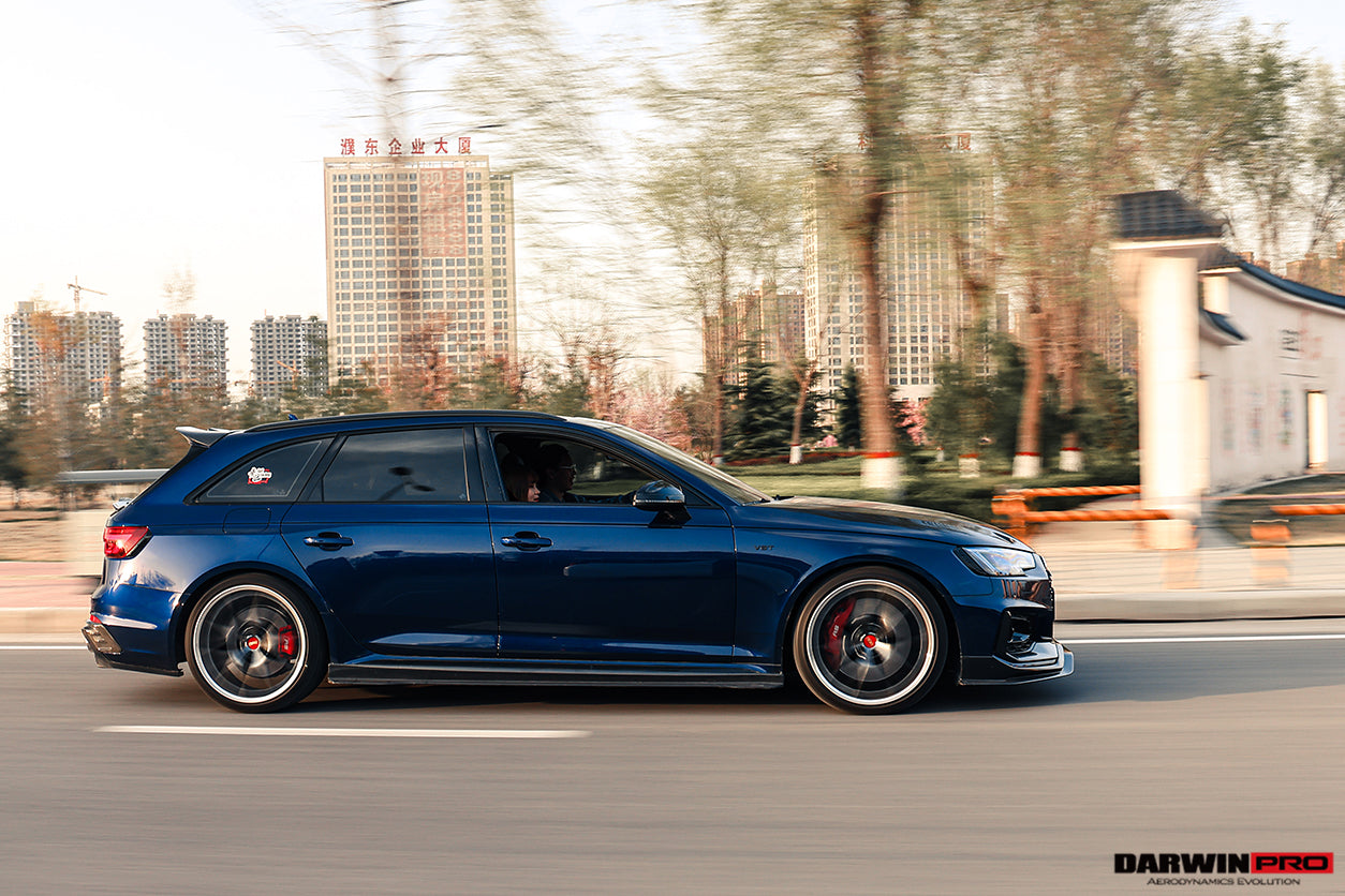 Faldones laterales DarwinPRO 2017-2024 Audi RS4 B9 estilo BKSS debajo del tablero