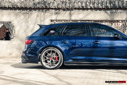 Difusor trasero DarwinPRO 2017-2024 Audi RS4 B9 estilo BKSS con aletas
