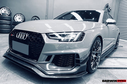 DarwinPRO 2017-2019 Audi RS4 B9 BKSS Style Front Canards