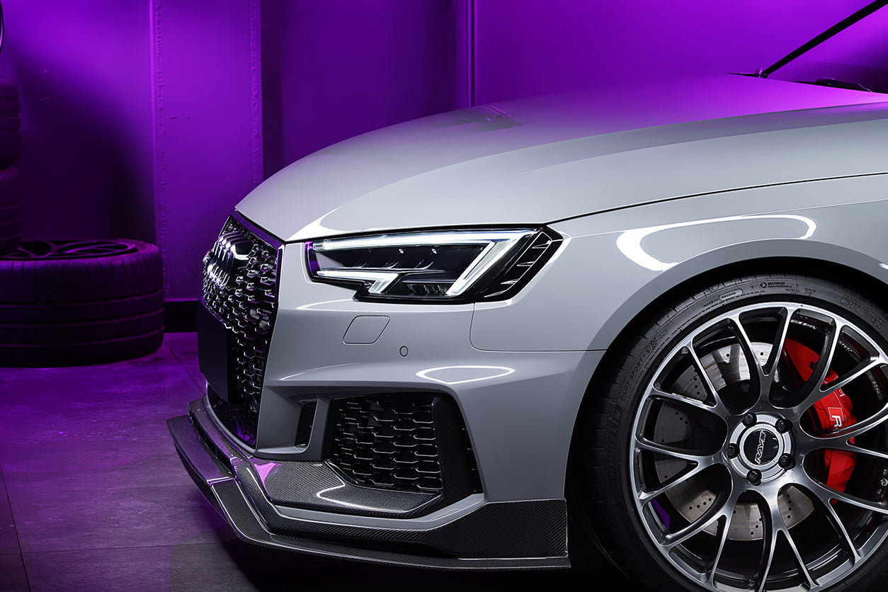 Borde embellecedor de parachoques delantero DarwinPRO 2017-2019 Audi RS4 B9