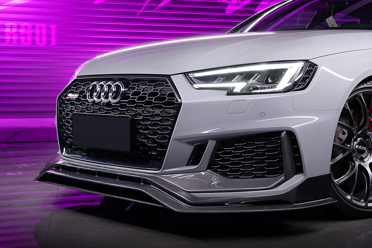 Borde embellecedor de parachoques delantero DarwinPRO 2017-2019 Audi RS4 B9