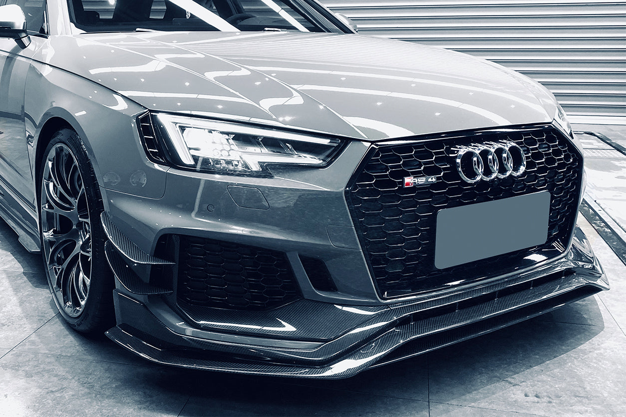 Borde embellecedor de parachoques delantero DarwinPRO 2017-2019 Audi RS4 B9